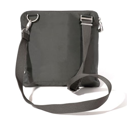 Baggallini Securtex Anti-Theft Large Crossbody - color: Charcoal