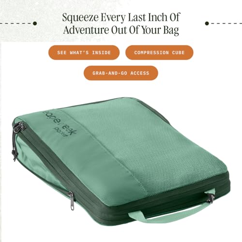 Eagle Creek Pack-It Reveal Compression Cube, Medium, Willow Green - color: Willow Green, size: 14 x 10 x 3 in. / 36 x 25 x 8 cm