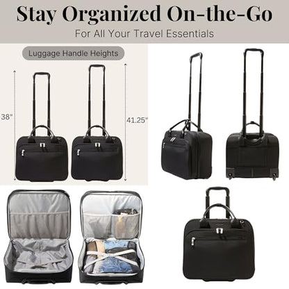 Baggallini Women's 2 Wheel Tote - color: Black