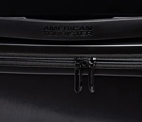 American Tourister Stratum XLT Expandable Hardside Luggage with Spinner Wheels, Jet Black, Checked-Large 28-Inch - color: Jet Black, size: Checked-Large 28-Inch