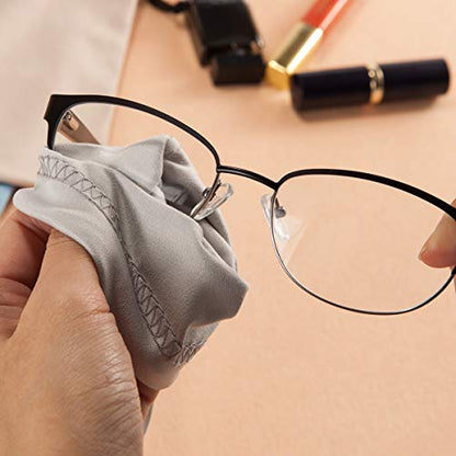 TRIUMPH VISION Glasses Case Soft Eyeglass Case Sunglass Pouch Cloth 3 Pack - color: Grey