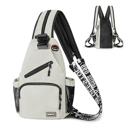 Geestock Convertible Sling Bag Crossbody Backpack for Women Men, Blue - color: Off-white, size: Large