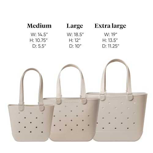 Simple Modern Waterproof Rubber Beach Bag | Extra Large | Green | Getaway Tote Bag with Zipper Pocket, Beach Tote & Pool Bag for Travel, Boat, Groceries | Beach Essentials | Forest - color: Forest, style: Extra Large