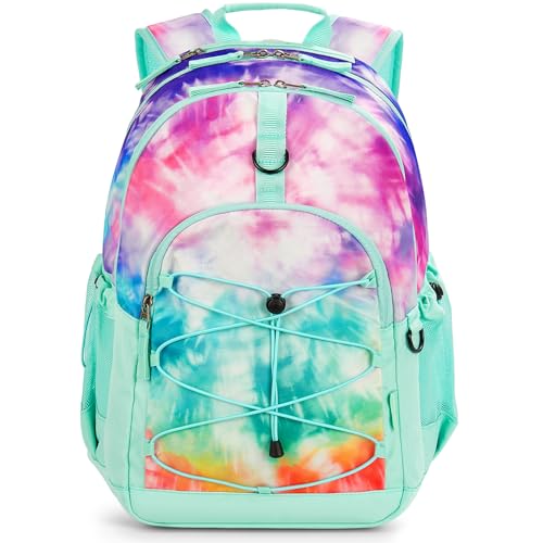 Tie Dye Backpack for Teen Girls, Travel School Backpack for Girls Middle School Large Bookbag 18 Inch, Teal Green - color: Teal-tie Dye