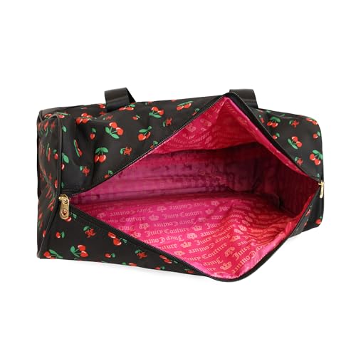 Juicy Couture Jada 22in Rolling Duffel - color: BLACK CHERRY