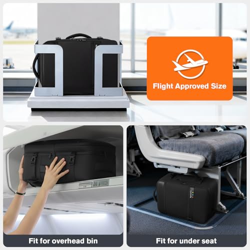 Exquisite Travel Laptop Backpack, Flight Approved Size Carry on Bag (25L) - color: All Black, size: L (7x11x16.8")