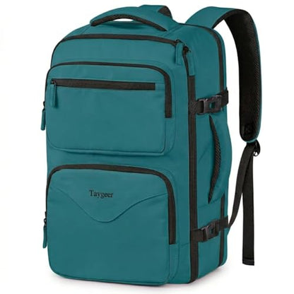 Taygeer Airline Approved Carry on Backpack, Womens Weekender Travel Bag - color: Peacockblue
