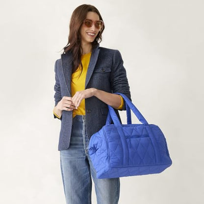 Vera Bradley Women's Featherweight Miramar Weekender, Deep Ultramarine, One Size - color: Deep Ultramarine