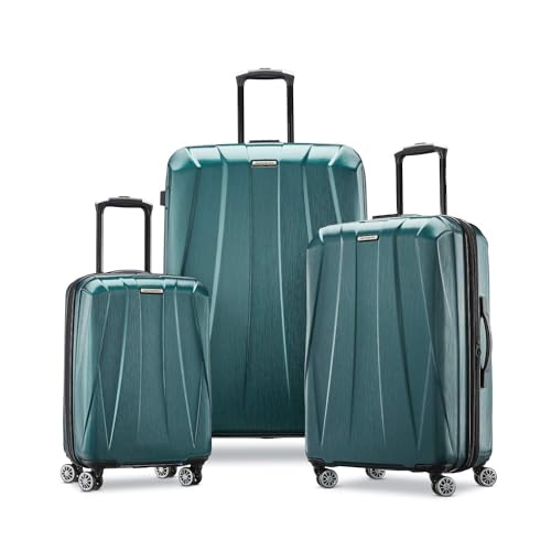 Samsonite Centric 2 Hardside Expandable Luggage with Spinner Wheels, Emerald Green, Checked-Large 28-Inch - color: Emerald Green, size: Checked-Large Spinner