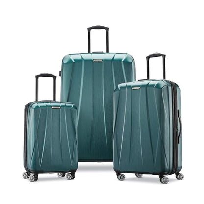 Samsonite Centric 2 Hardside Expandable Luggage with Spinner Wheels, Emerald Green, Checked-Large 28-Inch - color: Emerald Green, size: Checked-Large Spinner