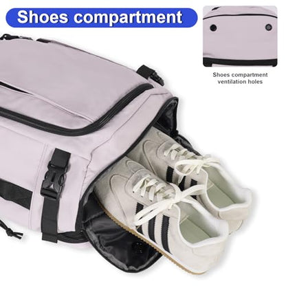 Carry On Travel Backpack Flight Approved Laptop Backpack for Women Men - color: Purple, style: A