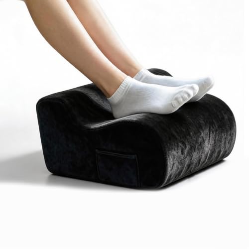 Foot Rest for Under Desk at Work,Used to Support The Feet (Black, 001) - color: Black, size: 001
