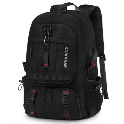 Travel Backpack with Shoe Compartment 35L TSA Carry on Fits 18.4" - color: Standard Black