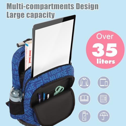 Tilami Rolling Backpack for Boys and Girls,Sharks - color: Sharks