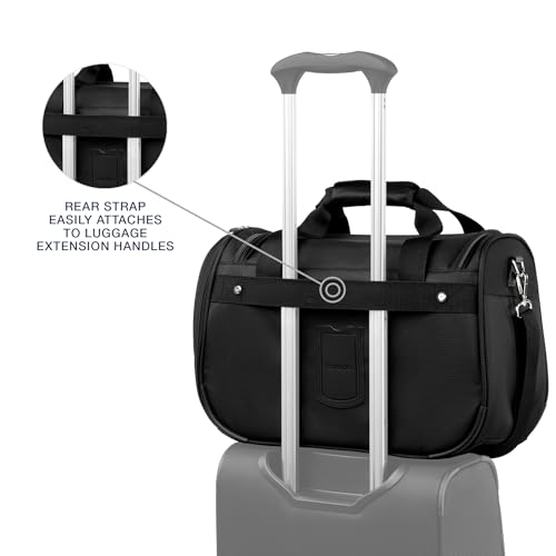 Travelpro Maxlite 5 Softside 2피스 세트 확장 가능한 휴대용 수하물 4개의 스피너 휠/부드러운 언더시트 토트, 경량 여행 가방, 남성 및 여성용, 블랙