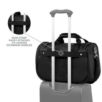 Travelpro Maxlite 5 Softside 2피스 세트 확장 가능한 휴대용 수하물 4개의 스피너 휠/부드러운 언더시트 토트, 경량 여행 가방, 남성 및 여성용, 블랙
