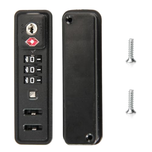 2-Pack TSA 3-Digit Combination Luggage Locks, Built-in Travel Lock JS-507B - size: JS-507B