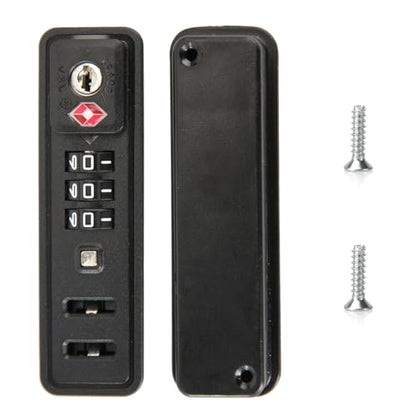 2-Pack TSA 3-Digit Combination Luggage Locks, Built-in Travel Lock JS-507B - size: JS-507B