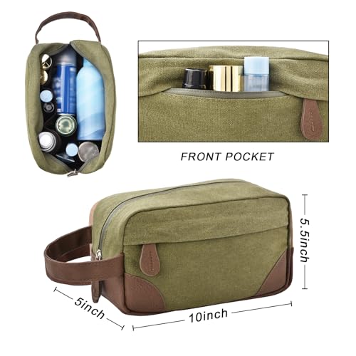 Litvyak 50L Canvas Duffle Bag for Travel Weekender Gym Overnight Carry-on - color: Army Green