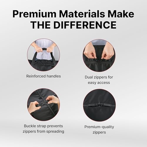 Plago Professional Quality Extra Large Nylon Duffel Bag – Lightweight, Foldable, Water-Repellent Cargo Bag for Travel & Camping, Folding Bike, Tent, Mattress, Blankets, and Closet Storage - size: 262L (39"x28"x15")