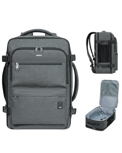 WANDF Personal Item Travel Bag 18x14x8, Carry On Laptop Backpack（Grey） - color: C-grey, size: 18x14x8