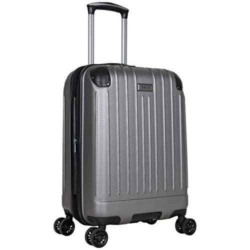 Kenneth Cole Reaction Flying Axis 20" Hardside Expandable 8-Wheel Spinner Carry-On Suitcase, Silver - color: Silver, size: 20-Inch Carry On