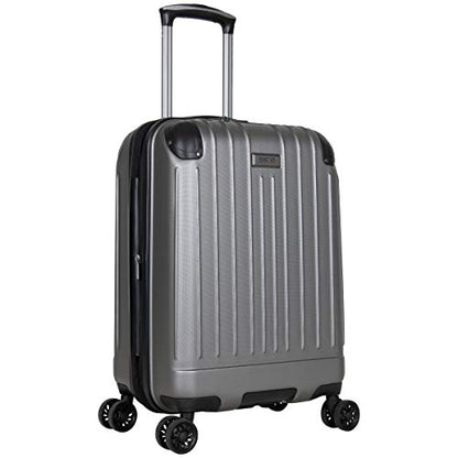 Kenneth Cole Reaction Flying Axis 20" Hardside Expandable 8-Wheel Spinner Carry-On Suitcase, Silver - color: Silver, size: 20-Inch Carry On