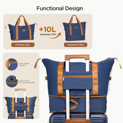 Cosbarn Luggage Sets, Durable 20,24,28 inch Suitcase Sets With Wheels - color: DarkBlue