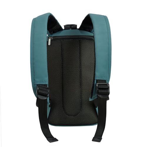 Travelon Anti-Theft The Voyages Small Backpack with XL Water Bottle Pocket - color: Slate Blue