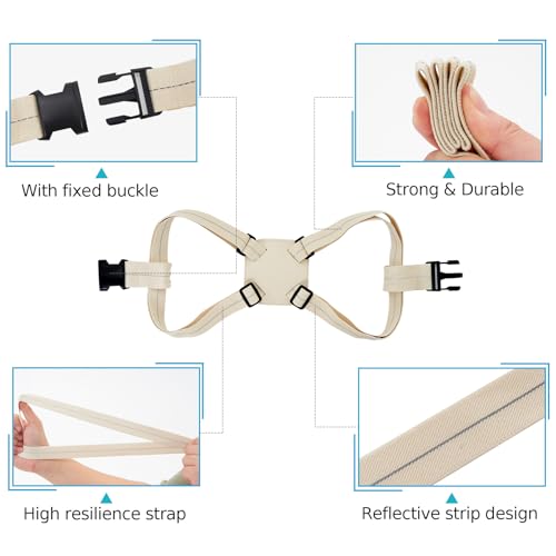 Travelkin Luggage Straps Bag Bungee for Suitcase Add a Bag TSA Approved - color: Almond white
