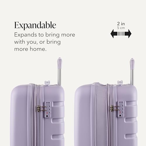 SWISSGEAR Signature Hardside Expandable Carry-On Spinner Luggage, ABS Construction, TSA-Friendly Lock, and Built-In Cupholder, Evening Haze, 19-Inch - color: Evening Haze, size: Carry-On 19-Inch