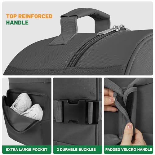 DAREKUKU Golf Travel Bag for Airlines - Heavy Duty 900D Oxford Fabric - color: Grey Basic