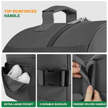 DAREKUKU Golf Travel Bag for Airlines - Heavy Duty 900D Oxford Fabric - color: Grey Basic