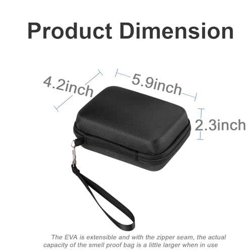 EVA Hard Shell Cable Organizer Travel Case for Cords & Tech Gear - size: 5.5X3.9 inch