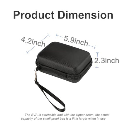 EVA Hard Shell Cable Organizer Travel Case for Cords & Tech Gear - size: 5.5X3.9 inch