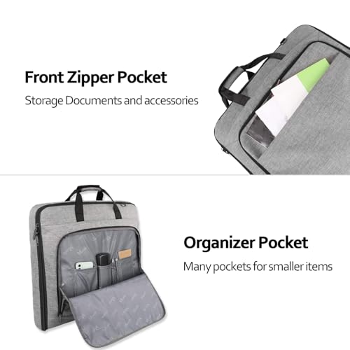 MATEIN Carry On Garment Bags for Travel, Water Resistant Hanging Suit Bag - color: Grey