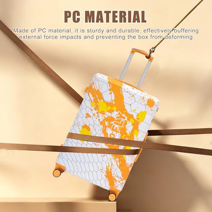 28 Inch Large PC Hard Shell Suitcase, Orange - color: Orange 28inch