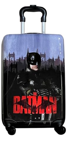 Fast Forward Batman Black Luggage 20 Inches Hard-Sided Tween Spinner Carry-On Travel Trolley Rolling Suitcase for Kids - style: Batman 2