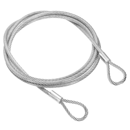 PATIKIL 79" Safety Cable Lock Security Wire Ropes 0.26" Dia Clear - size: 79 Inch-Clear