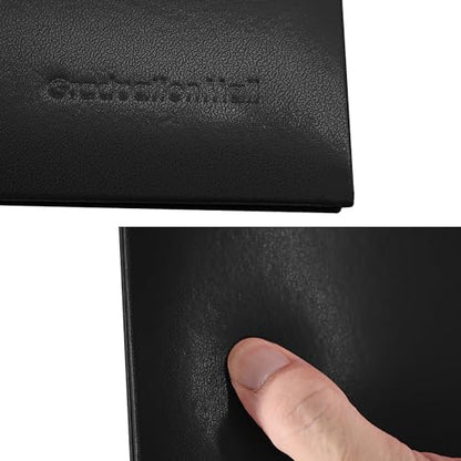 GraduationMall 8.5"x11" Smooth Padded Diploma Cover Certificate Holder Black,48-Packs - color: Black, size: 48 Packs