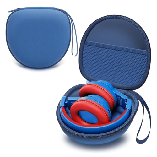 Kids Headphones Case for Folding Headphone, Blue (Case Only) - color: Blue