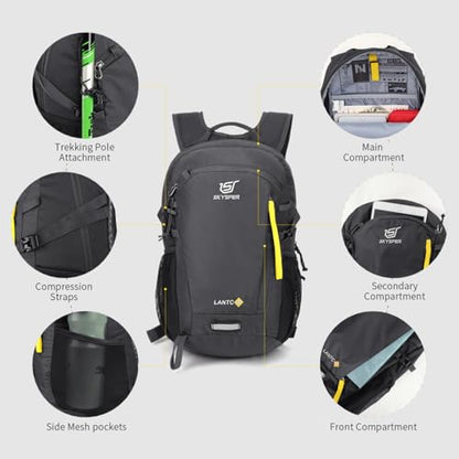 SKYSPER Small Hiking Backpack, 20L/30L Lightweight Travel Backpacks Hiking Daypack for Women Men - color: Lantc20-darkgray, size: 30 l