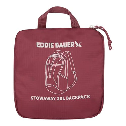 Eddie Bauer Stowaway Packable Backpack - Black Cherry, 30L - color: Black Cherry, size: 30L