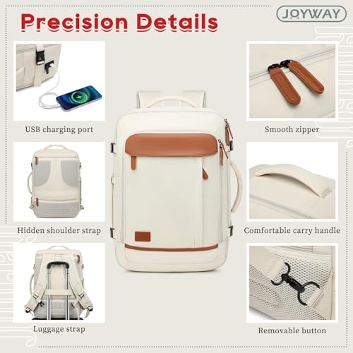 Joyway Expandable Carry on Luggage Sets Airline Approved, Lightweight Hard Shell 20 Inch Carry-on Suitcase with Spinner Wheels, White - color: White, size: 4 piece sets (13/20)