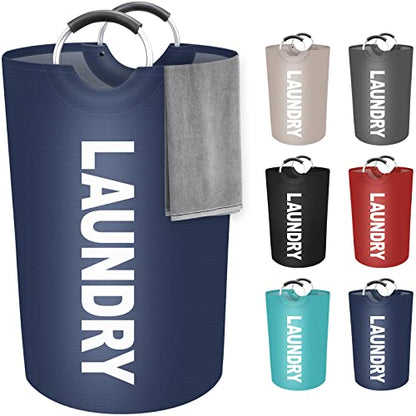 115L Large Laundry Basket, Dirty Clothes Waterproof Laundry Hamper, Blue - color: Blue, size: 115L