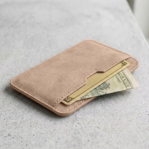 Vaultskin CHELSEA Slim Leather Card Wallet for Men, RFID (Beige) - color: Sandstone