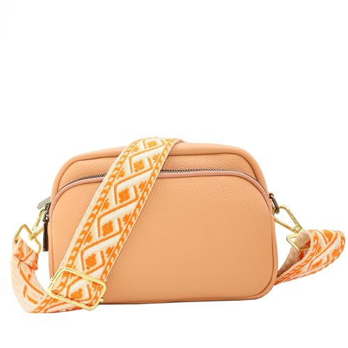 1.5" Wide Purse Strap Adjustable Replacement Gold Hardware Long Crossbody Bag Strap for Thick Shoulder Bags Canvas Handbags Straps - color: Gold Hardware-417