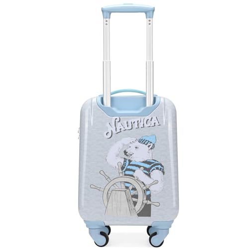 NAUTICA Kids Luggage - 18" Airline Approved Rolling Hardside Upright Carry-on Suitcase with Wheels (Polar Voyage) - color: Polar Voyage
