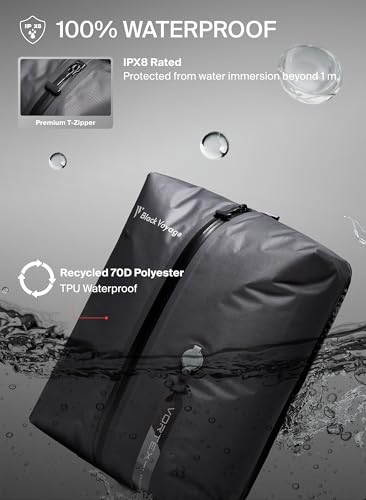 Black Voyage Reusable Vacuum Compression Travel Bag for Carry-On Suitcase and Backpack, Recycled IPX8 Waterproof Space Saver Vacpack (2-Pack, 18L - Pump Included) - size: Small (2-Pack)+P