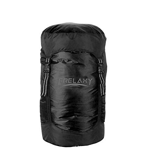 Frelaxy Compression Sack, 40% More Space! Sleeping Bag Stuff Sack - color: Black, size: X-Large